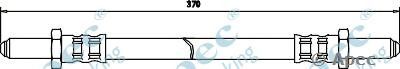 APEC BRAKING hos3198 -  Тормозной шланг